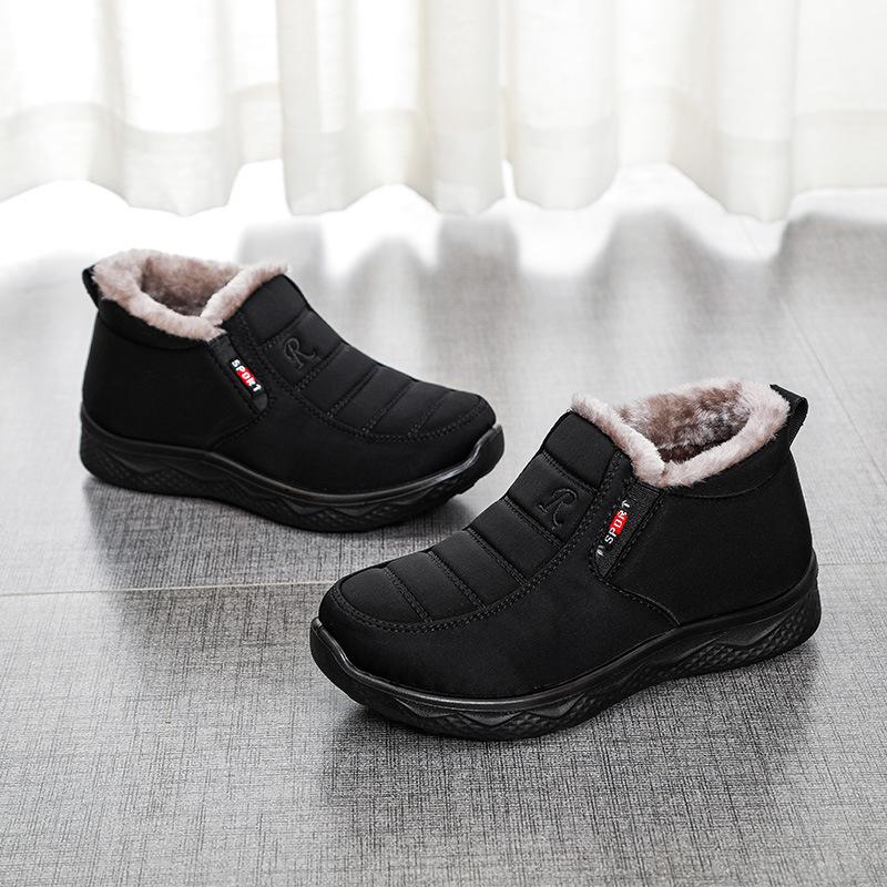 Winter new old Beijing cloth shoes piled and thickened cotton shoes, men's and women's warm casual cotton boots support