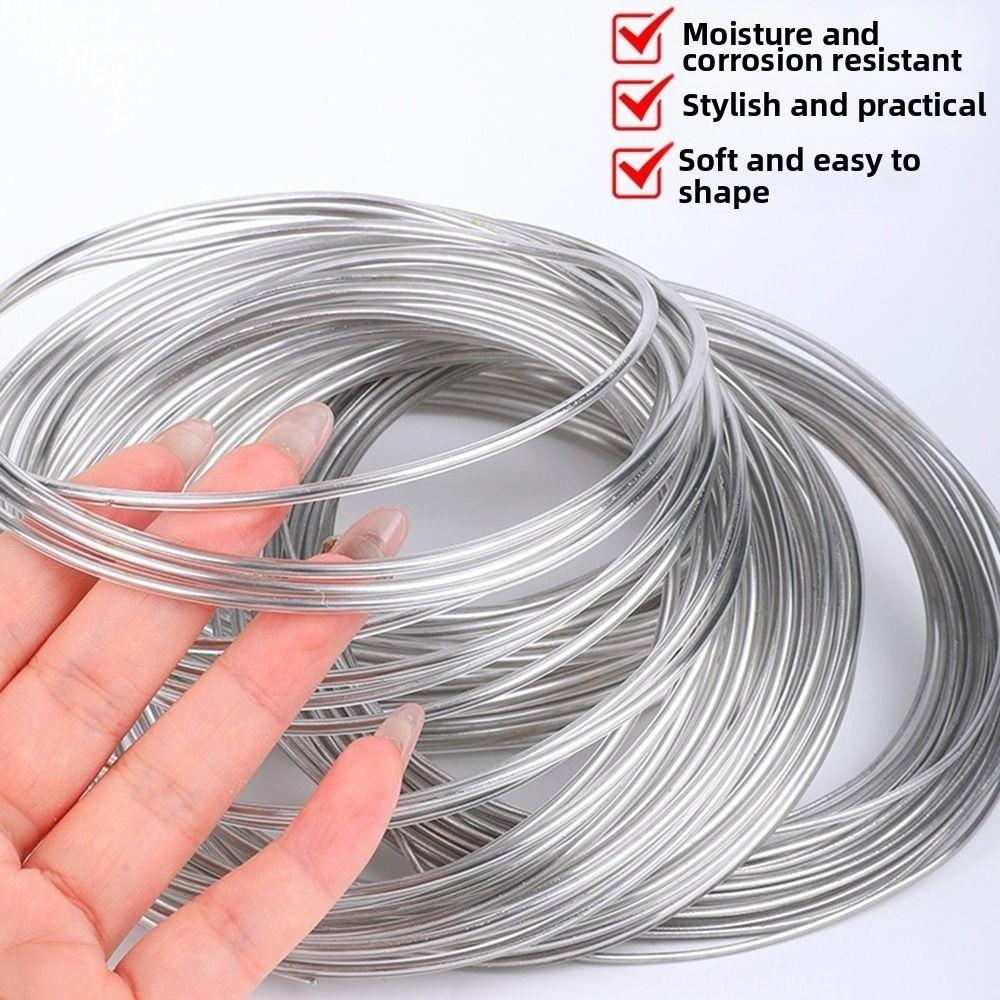 Soft Aluminum Wire 10Meter Metal Wire Rope New Floristry Wire For Bracelet Necklace