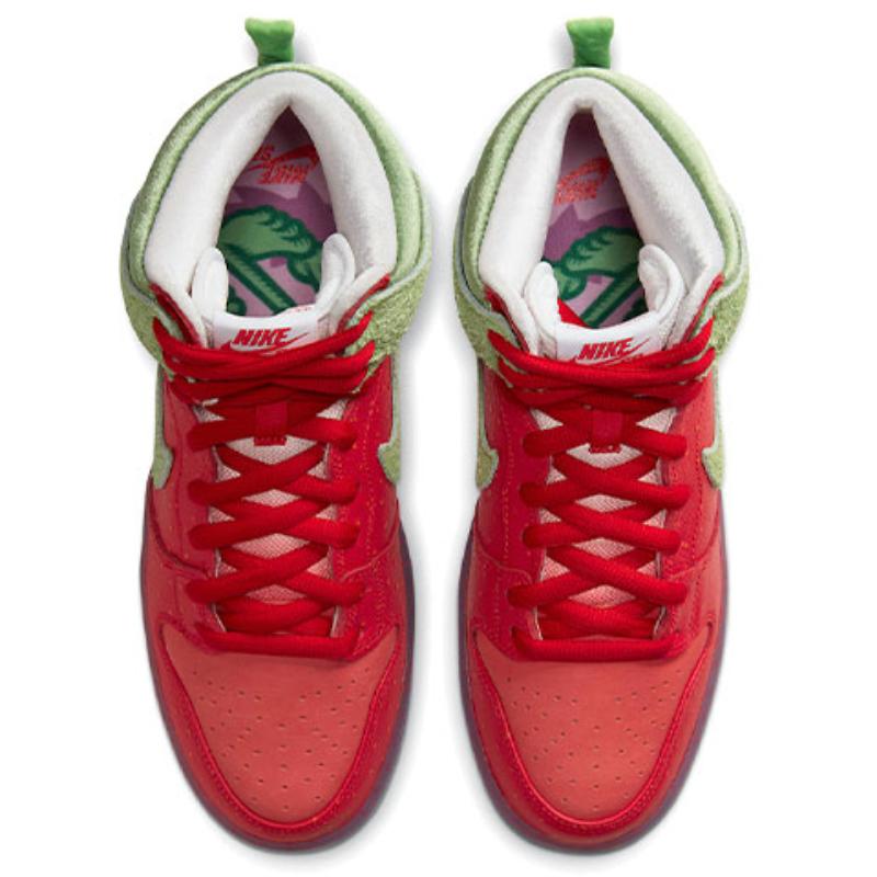 Nike SB Dunk High Pro Strawberry Skateboard Shoes CW7093-600