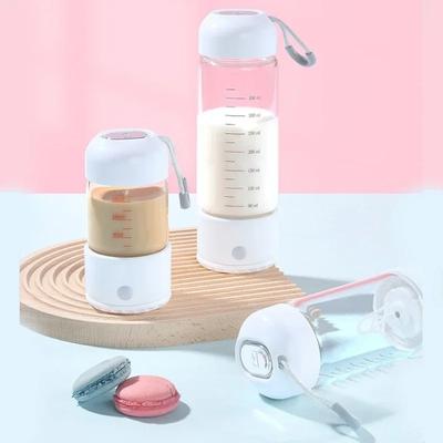 Glass Electric Protein Powder Mixing Cup Automatic Shaker Bottle with Scale Milk Coffee Mixer Kettle Suitable for Gym Outdoor