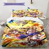 Dragon Ball Battle Style Bedding Set Soft Microfiber Duvet Cover Pillowcases All-Season Bedding for Home