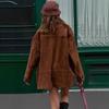 Women's Spring Jackets Vintage Stand-Collar Trendy Korean Fashion Long Sleeve Jacket Coat for Women