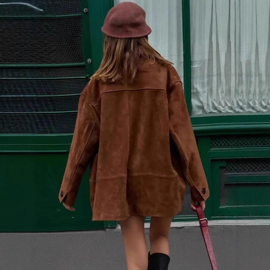 Women's Spring Jackets Vintage Stand-Collar Trendy Korean Fashion Long Sleeve Jacket Coat for Women