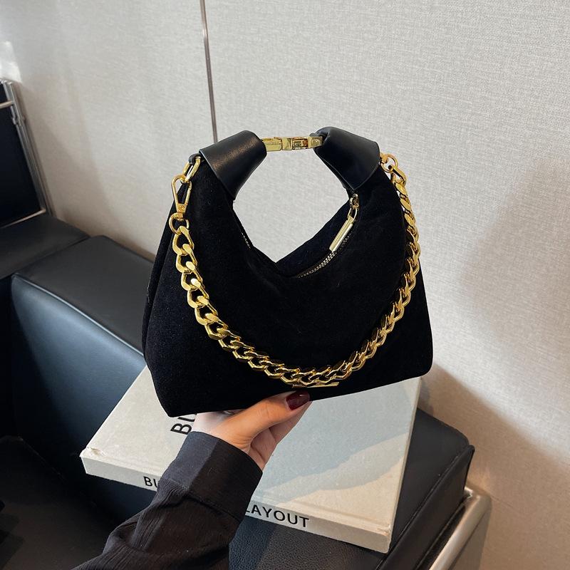 Wholesale Chain Handbag Women's 2025 Autumn and Winter New Retro Underarm Bag Versatile Shoulder Messenger Bag