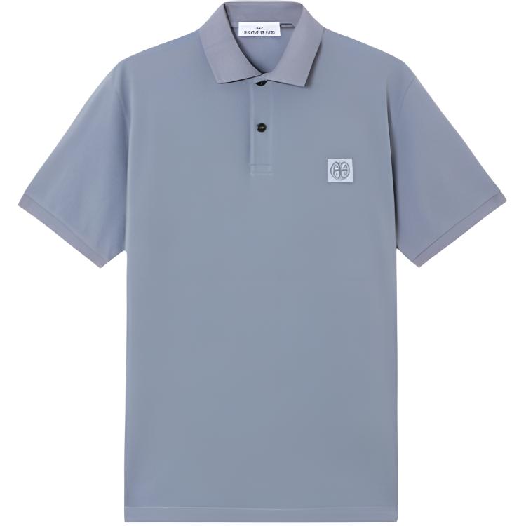 

STONE ISLAND Мужская футболка поло с логотипом, сине-серая K1S15220002RS0039-V0024 S