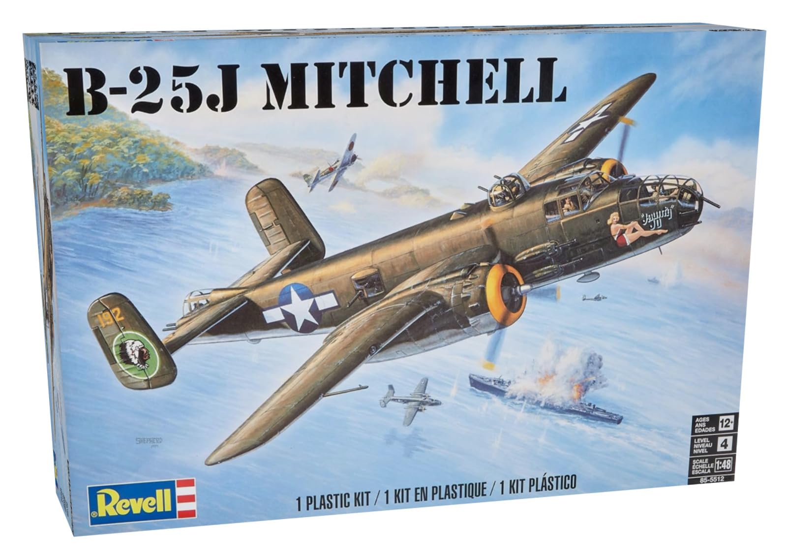 

Американский Revell Mitchell 05512 Пластиковая модель 1/48 B-25J