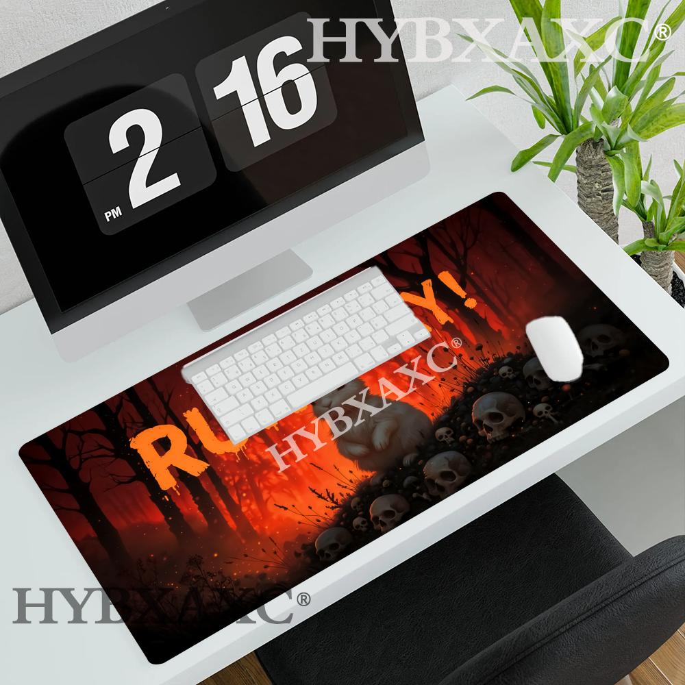 HYBXAXC Evil Bunny Funny Horror TCG Playmate Gaming deskmat mousepad with Base Ideal for Daily Office Work and Gaming 800x400x2mm
