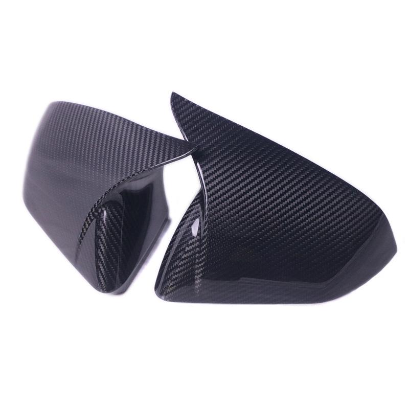 Dry Carbon Fiber Rearview Mirror Cover for 2015-2022 Ford Mustang