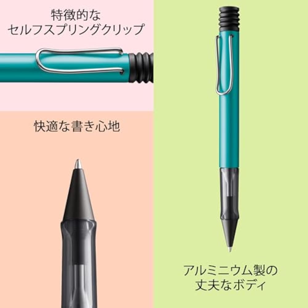 LAMY AL-Star Tourmaline Ballpoint Pen - Clear Ergonomic Grip Pen Line Width M - Lightweight Alumi...