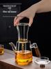 2025 Thickened Glass Tea Infuser Pot - Heat-Resistant Tea Brewer with Water Separation for Home or Office