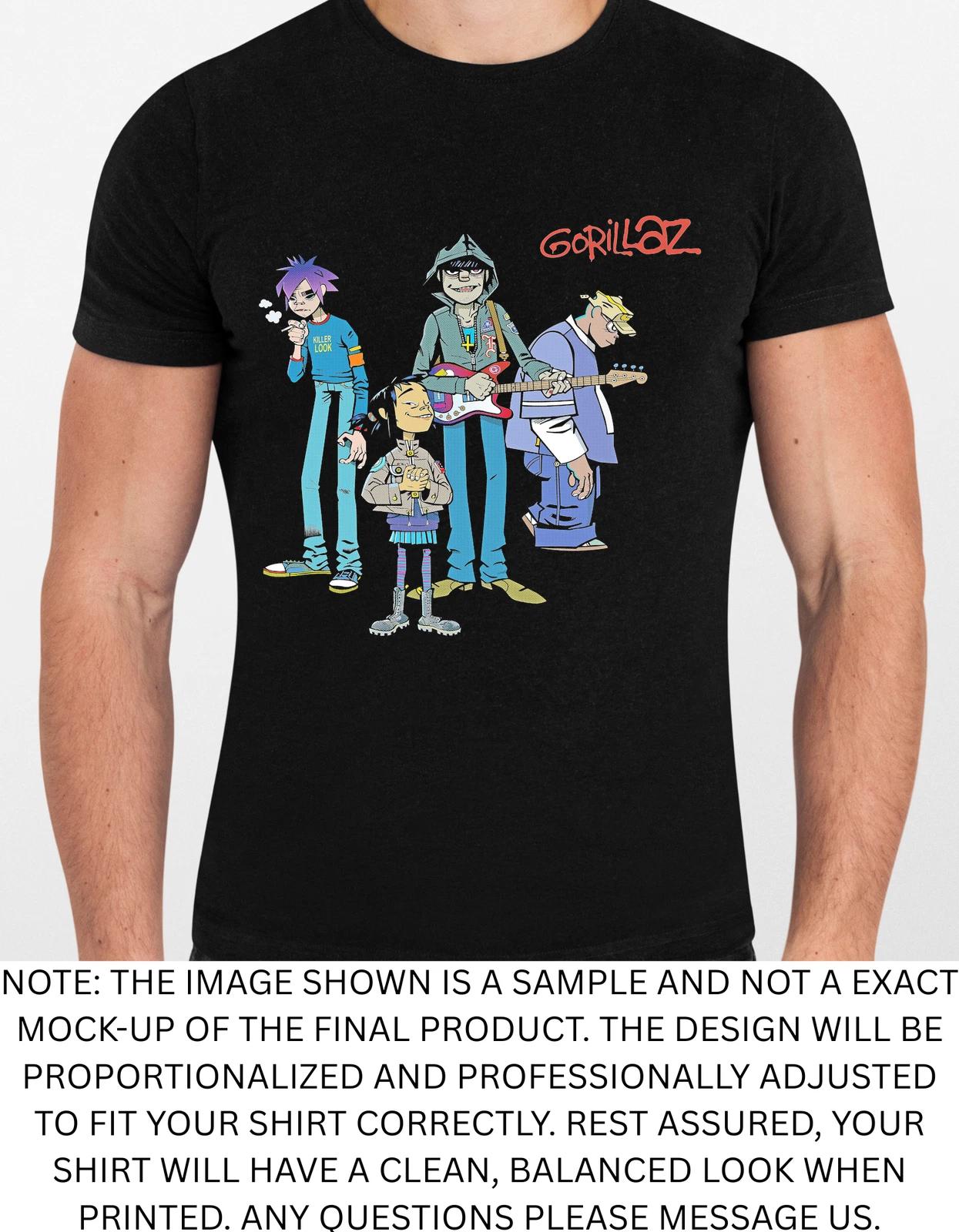 Men s and Women s T-shirts Gorillaz Graphic XS