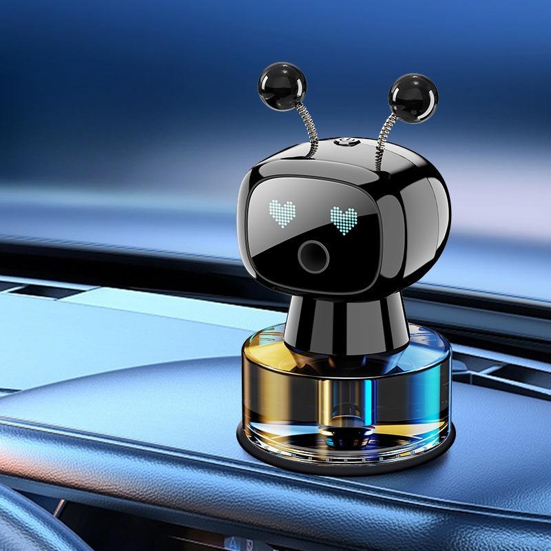 Design Robot Difuzor de Aromă Auto Reîncărcabil Ochi Emoționali AI 4 Moduri Reglabile Odorizant Inteligent pentru Mașină