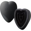 ReFa HEART BRUSH Matte Black Hair Brush with Ergonomic Design and Gentle Bristles