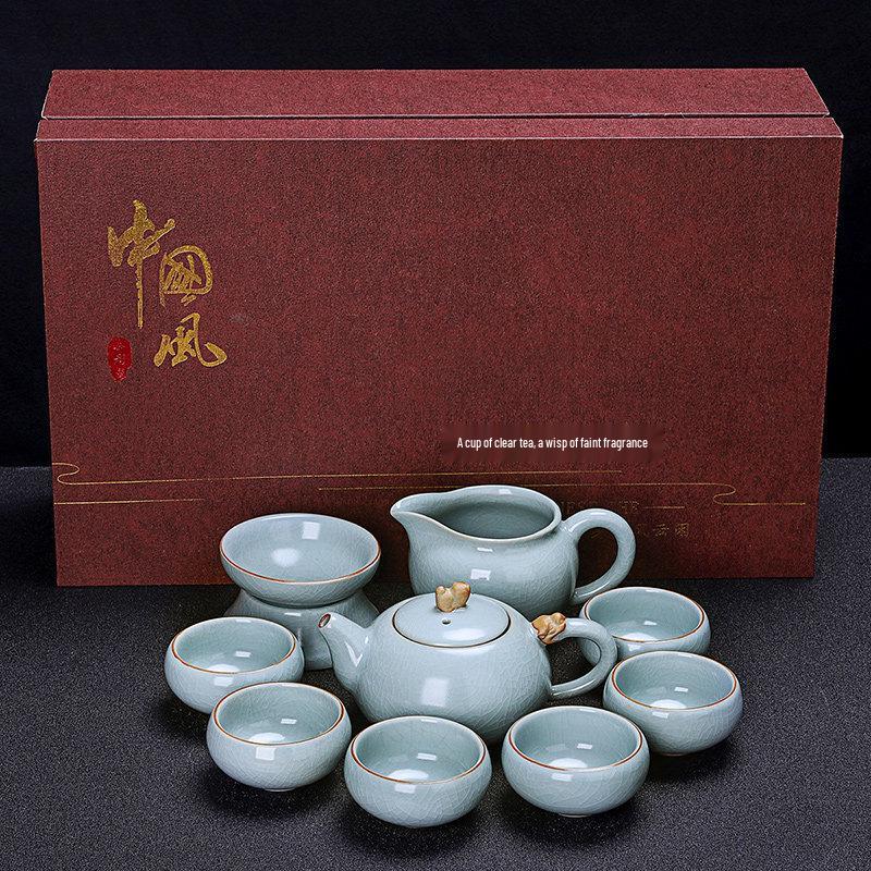 Ru Kiln Ceramic Gongfu Tea Set