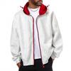 Men's Casual And Fashionable Hoodie With Contrasting Colors, Men's Loose Zipper Cardigan, Sports Hoodie Jacket