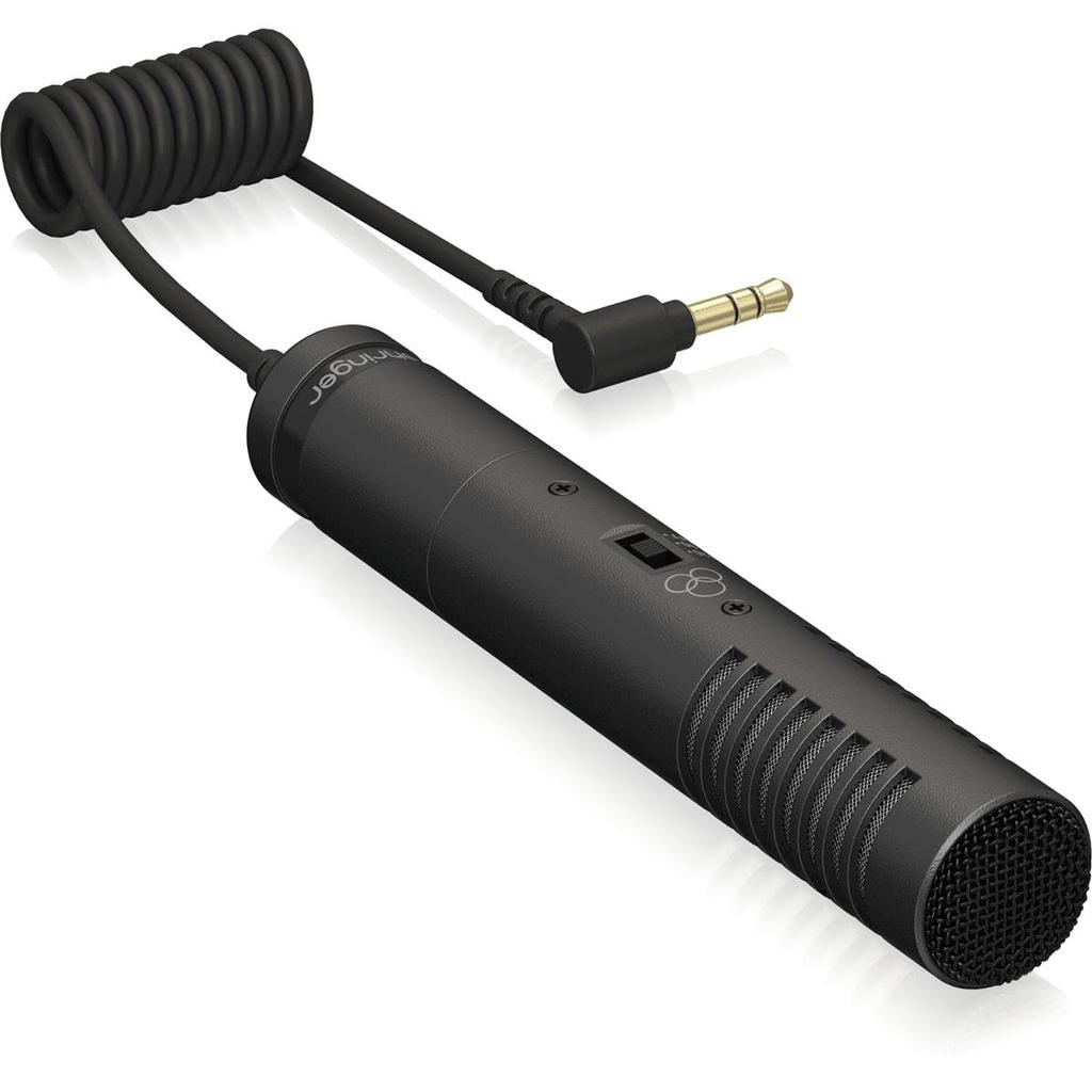 Behringer Stereo Condenser Shotgun Microphone for Cameras Terminal MS Method VIDEO MIC MS Black 3.5mm