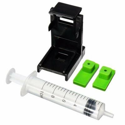 Containers 3in1 Ink Refill Cartridge Clip 2pcs Rubber Pads Syringe Tool Kit for HP Printer