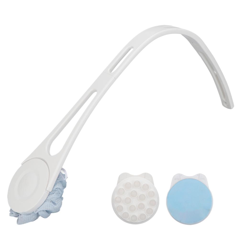 Multifunktionales Duschbürsten-Set Hautpeeling Bade-Rücken-Schwamm-Bürste mit langem Griff