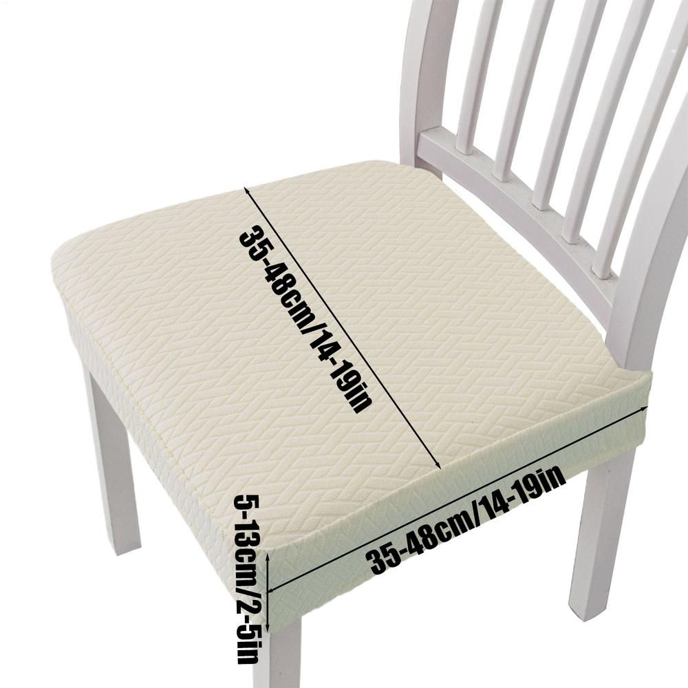 

Dining Room Chair Covers Stretch Dining Table Chairs Seat Covers Washable Furniture Protector For Office Farmhouse Bedroom RV бежевий