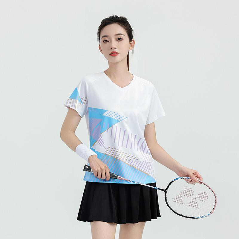 Children's badminton jersey sports suit boys and girls printed table tennis volleyball adult training game jersey wholesale