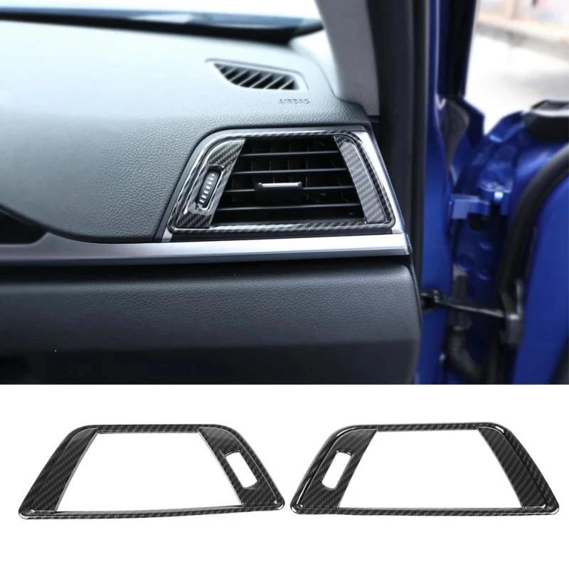 

Hot 2PCS ABS Car Side Air Conditioning Vent Cover Trim Carbon Fiber Black For BMW 3 Series F30 2013-2018 Inter Emblems Style36 армія зелений колір