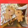 Plush Bear Itabag Backpack For Women With Zipper Closure And Inner Pocket For Daily Use