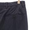 Salvatore Ferragamo Made In Italy Striped Pattern Slacks Pants 46 Navy Men's Used