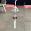 Transparent Keychain Wind Chime Keyring Phone Lanyard Kawaii Bag Home Decor Accessory