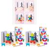Wooden 3d Space Building Blocks With Mirrored Projection For Kids Educational Play