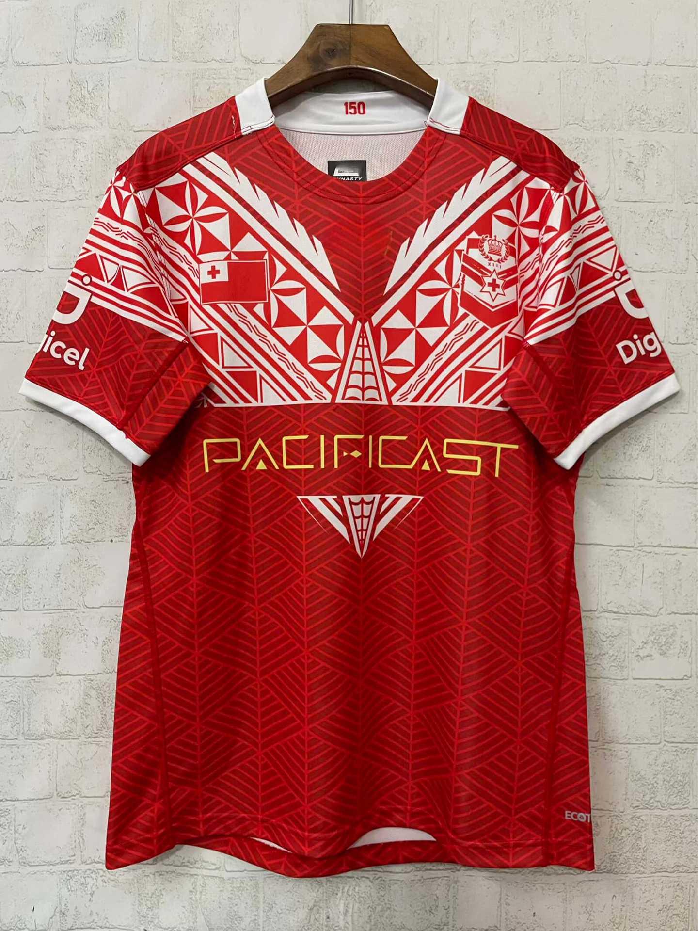 Tonga 2026 Home Rugby Jersey Men s Short Sleeve Sports Shirt S домашний