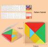 Wooden Tangram Puzzle Toy for Children and Students