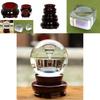 Support de Présentation Élégant en Bois Vintage Support de Base Pour Boule de Cristal Sphère Globe Décoratif