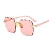 New Rimless Square Sunglasses Women's Brand Designer Fashion Sun Glasses Female Summer Travel Trend Eyewear UV400