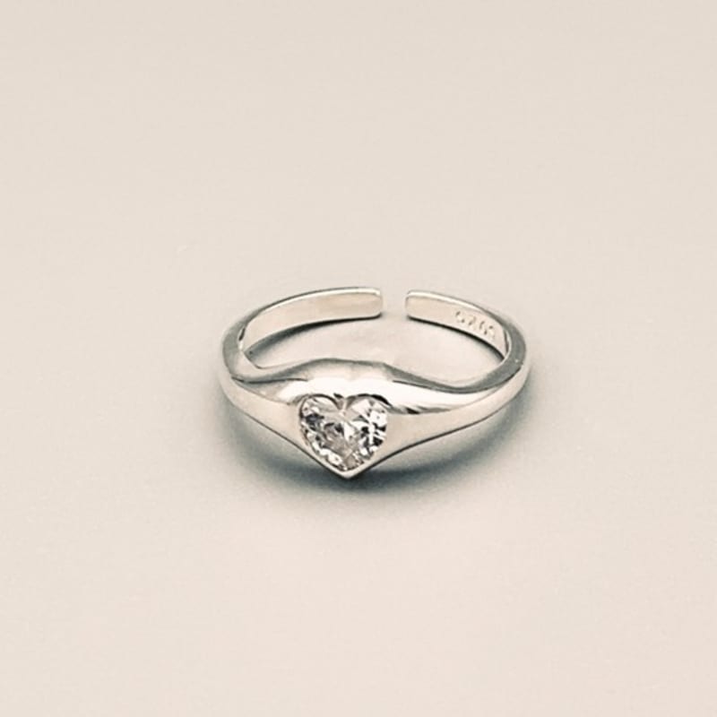 BEFORE MOONRISE [Silver 925] Romantic Heart Ring SR28