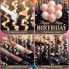 Sparkle Background Champagne Glasses Birthday Display Cheers Display Pink Balloons Party Backdrop For Women's Gathering Festive