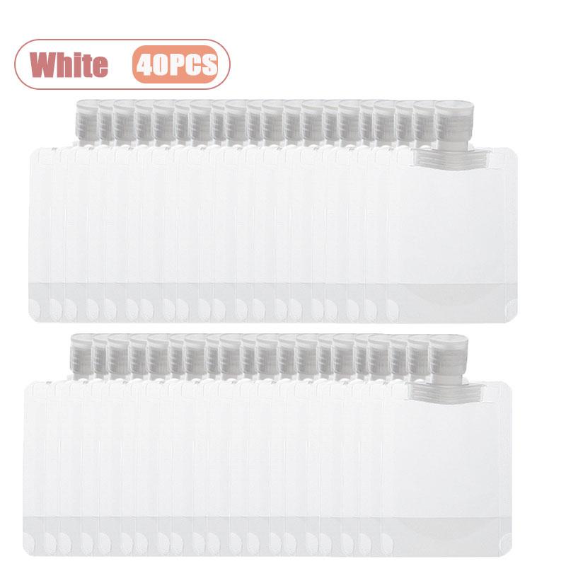 10-80PCS Travel Refillable Pouch Disposable Portable Bottle Bag for Shampoo Lotion Body Wash Facial Cleanser Cosmetics