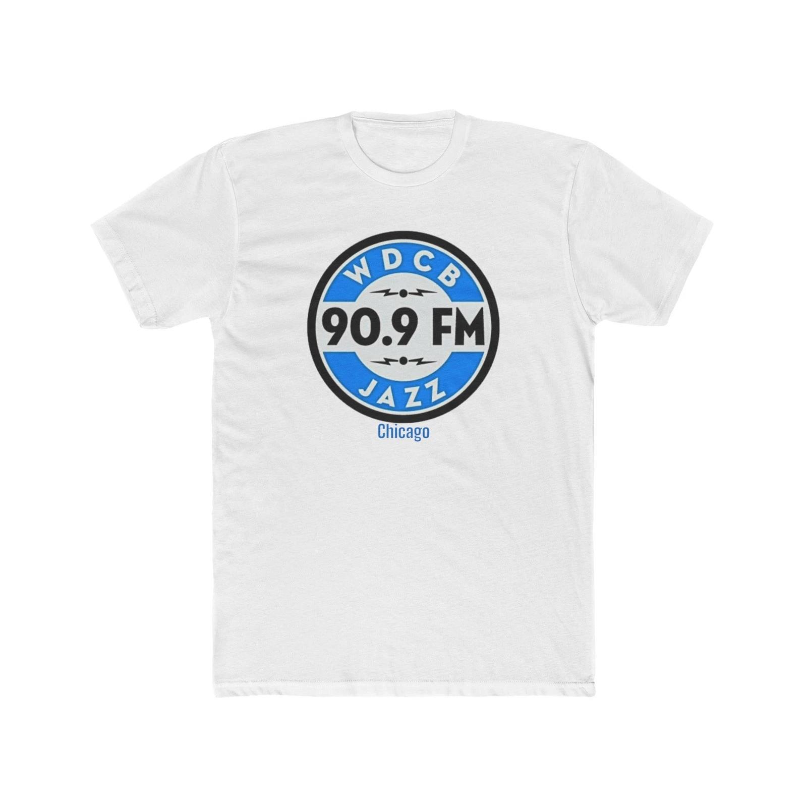 

WDCB 90.9 FM Jazz Boston Music Station Men s Cotton Crew Tee XL