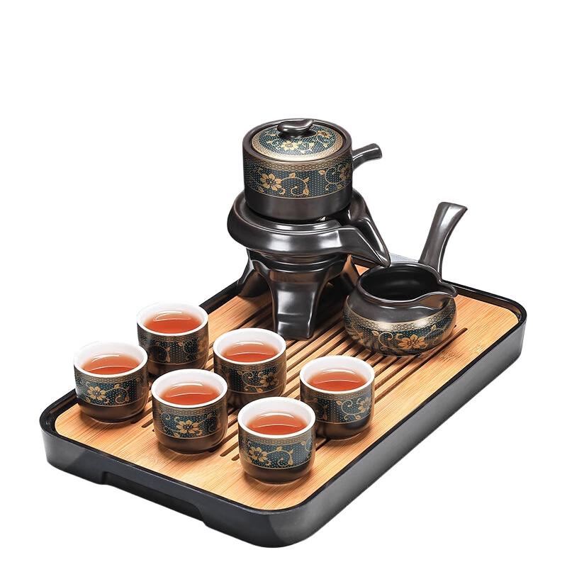 Automatic Rotating Water Stone Mill Kung Fu Tea Set