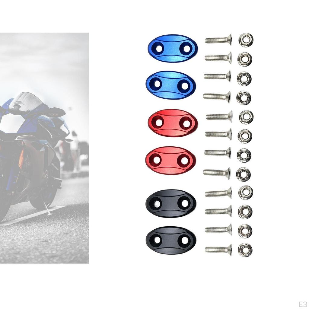 2 Pieces Motorcycle Mirror Mount Riser Decorative Mirrors Rearview Base Seat Covers