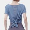 Yoga Clothes Short-sleeved Women's Loose Large-size Sports T-shirt Summer Mesh Breathable Quick-drying Fitness Clothes Running Top Women