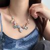 Zinc Zinc Zinc Alloy Shell Pendant Necklace Pearl Choker Necklace Fashion Clavicle Chain Women  Girls