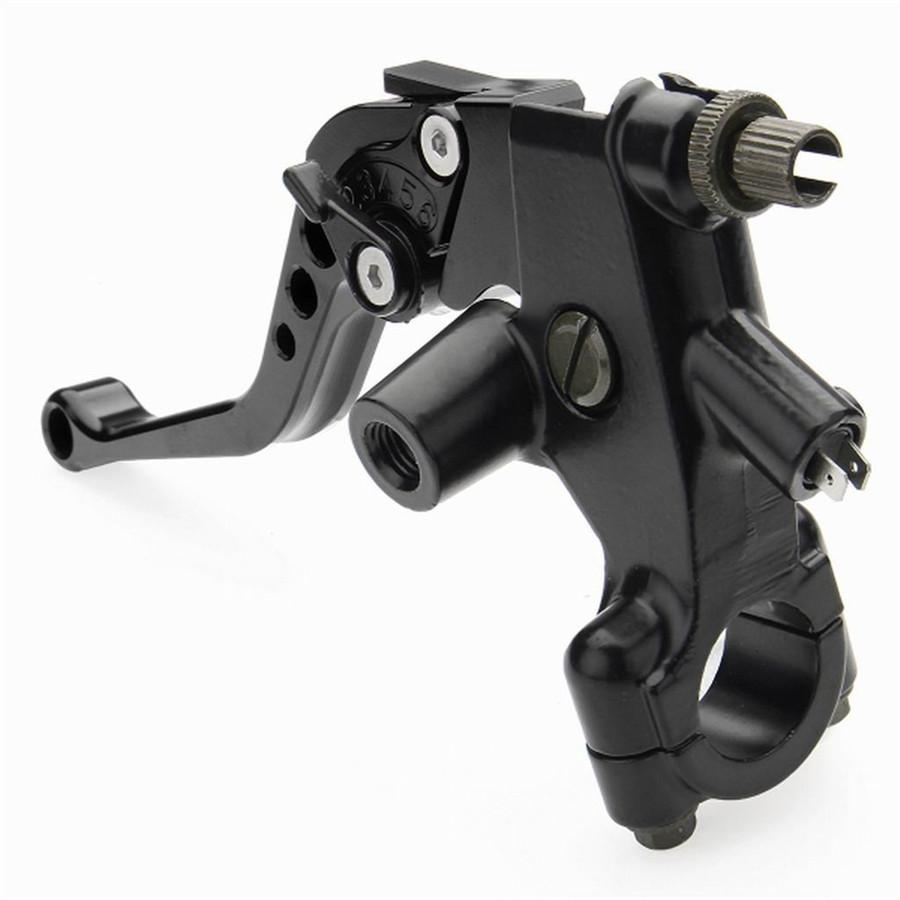 Pair 7/8'' CNC Universal Motorcycle Brake Clutch Master Cylinder Lever Set Reser