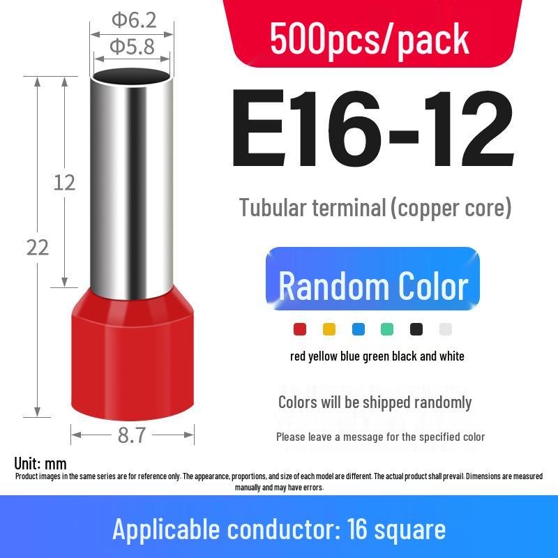 European Pin-Type Pre-Insulated Copper Ferrule Wire Connectors with Crimping Pliers