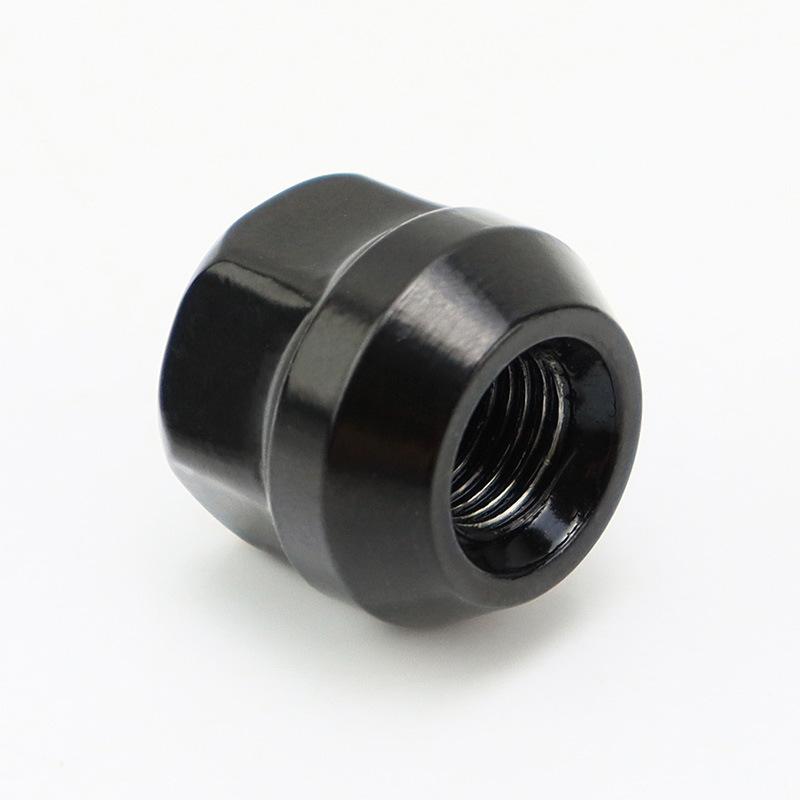 20 PCS  Open End  Lug Nuts  Black 3/4"(19mm) Hex  0.84” (21mm) Height  60 Degree  Wheel Nuts Black