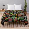 Jamaica One Love Culture Pattern Throw Blanket