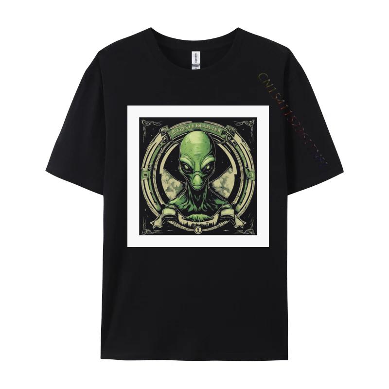 Ethereal Emissary Alien TShirt New Design Boy T Shirt Brand New Funny Alien Tee For Guys Black Graphic T Shirts