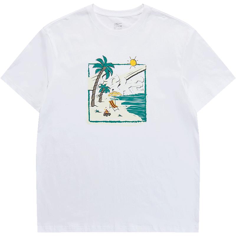 Erke Men s Pure Cotton Breathable Casual Sports T-Shirt 4XL