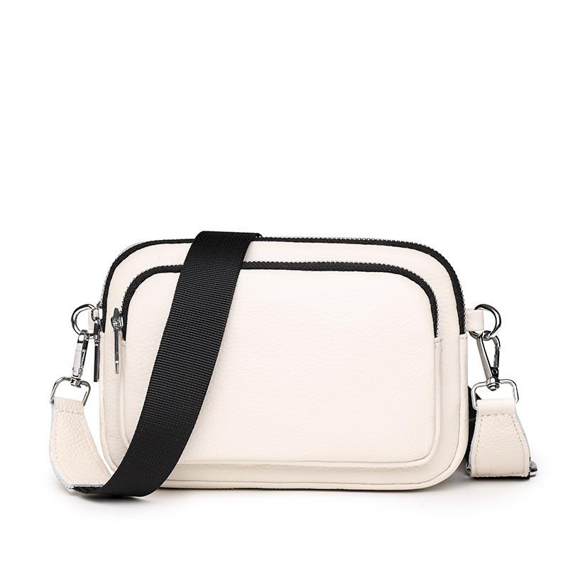 Ielgy Trendy Fashion Multi-Layer One-Shoulder Messenger Small Square Bag