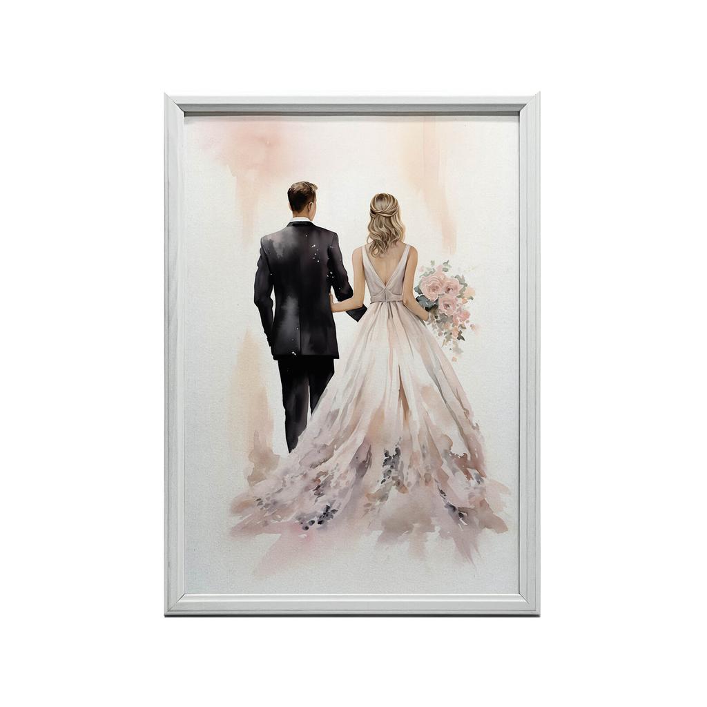 Subtelność Miłości Subtelność Miłości, 50X70 Cm, Rama Aluminiowa Złota, Papier Matowy 230 Gsm