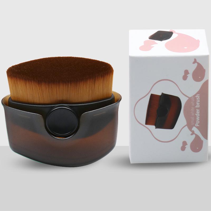 Sihirli Düz Başlı Kapatıcı ve Fondöten Fırçası - Emici Olmayan, Taşınabilir, Çizgisiz Makyaj Aracı